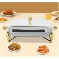 Nồi hấp chữ nhật Inox 2.4 lít, 2.9 lít, khay hấp cầy cá và thịt thú rừng (giúp giữ nóng) sạng trọng