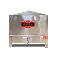 Nồi Hấp Cơm Lam 300L Vuông 6 Giỏ 300 Ống Bếp Đỏ