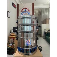 Nồi hấp cơm tấm , bánh bèo, trứng, chưng yến bằng điện 3 tầng 35/40/47/52cm có cảnh báo