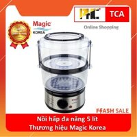 Nồi Hấp Đa Năng 5 Lít Magic Korea A64 Công Suất 500W hấp thịt, rau, củ quả, cá,trứng....Bảo Hành 12 tháng