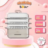 Nồi hấp đa năng BEAR DZG-CA2G2 (SB-NH12L), 800W- 3 tầng hấp, khay Inox- Hẹn giờ nấu- BH 18 Tháng