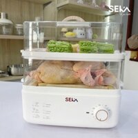Nồi Hấp Điện 2 Tầng Đa Năng SEKA SK2088, Hấp Gà Nguyên Con Thể Tích 21 Lít, Tỏa Nhiệt Đều Giữ Nguyên Vị Dinh Dưỡng