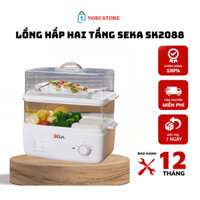 Nồi Hấp Điện 2 Tầng Đa Năng SEKA SK6610, Thể Tích 21 Lít, Tỏa Nhiệt Đều, Hấp Gà Nguyên Con, Giữ Nguyên Dinh Dưỡng