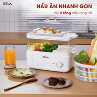 Nồi Hấp Điện 2 Tầng Đa Năng SEKA, Hấp Gà Nguyên Con Thể Tích 21 Lít