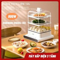 Nồi Hấp Điện 3 Tầng Đa Năng Xiaomi ZHENMI ZMZG-02 Tiện Ích, An Toàn Vẫn Giữ Được Dinh Dưỡng Của Món Ăn