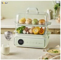 Nồi hấp điện đa năng 2 tầng 15.5L Bear DZG-P20W6