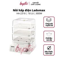 Nồi hấp điện đa năng 3 tầng Ladomax HA-2318 dung tích 18 Lít.