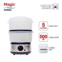 Nồi Hấp Điện Magic Korea A64 Thiết kế 2 tầng