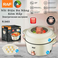 Nồi hấp điện - Nồi hấp - Nồi hấp điện đa năng 2 tầng RAF R5403 Đa Chức Năng, Dễ Sử Dụng C117