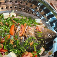 Nồi hấp hải sản INOX chạy điện size 40CM 3 tầng