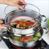 NỒI HẤP INOX 2 TẦNG ĐA NĂNG