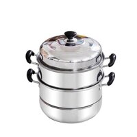 Nồi hấp inox 3 tầng Cookware Làm bằng inox