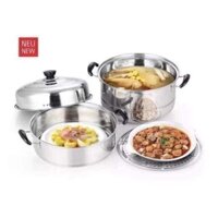 Nồi hấp inox 3 tầng