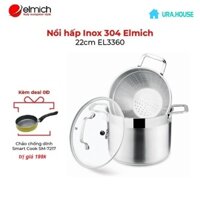 Nồi hấp Inox 304 cao cấp Elmich 22cm EL3360 (made in Czech)