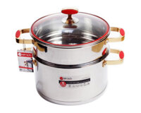 Nồi hấp inox 304 Red Velvet 24cm Elmich 2355585