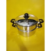 Nồi hấp inox nội địa Nhật, size 27cm, cao 18cm (mã 674KT), Không dùng từ