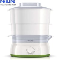 Nồi hấp Philips HD9104 2 tầng - Hàng nhập khẩu