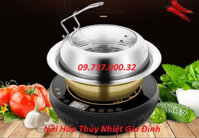 Nồi hấp thủy nhiệt gia đình, nồi lẩu hơi inox tại nhà giá rẻ, chất lượng