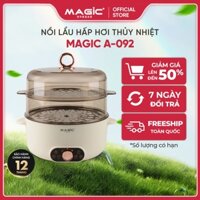 Nồi hấp thủy nhiệt Magic A-092, dung tích 5L, công suất 1600W, bảo hành 12 tháng