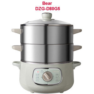 Nồi hấp và nấu lẩu điện đa năng Bear DZG-D80G5