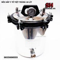 Nồi hấp y tế, nồi hấp dụng cụ, nồi hấp tiệt trùng, nồi hấp 18 lít