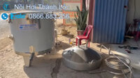Nồi Hơi Nấu Rượu Bằng Điện Công Suất 100kg Gạo Một Mẻ