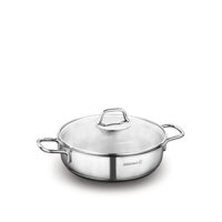 Nồi inox 18/10 thân thấp Korkmaz Perla 2.3 lít - 22x6 cm