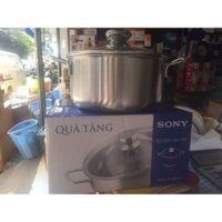 Nồi inox 20cm hàng khuyến mại dùng được cho bếp từ