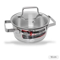 Nồi inox 3 đáy 16 cm HappyCook N16 MLGP