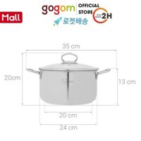 Nồi inox 3 đáy 28 cm Fivestar FIME107 GOG647