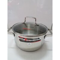 Nồi Inox 3 Đáy Bếp Từ 16cm Happy Cook Milan