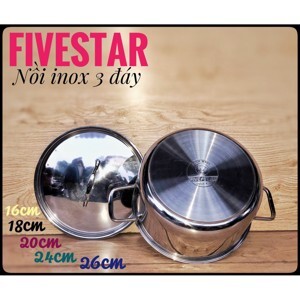 Nồi Inox 3 Đáy Fivestar FSN18005 - 18CM