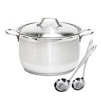 Nồi inox 3 đáy Fivestar Nắp Inox - Tặng 2 Muỗng Canh Inox (sw)