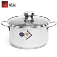 Nồi Inox 3 Đáy Fivestar N20-3DG 20cm - Hàng Chính Hãng