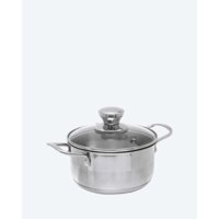 Nồi inox 3 đáy nắp kiếng 16cm