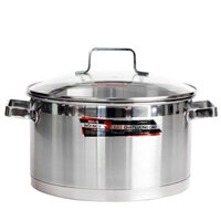 Nồi inox 3 đáy nắp kiếng Happycook Richard Plus 24cm N24-RSP