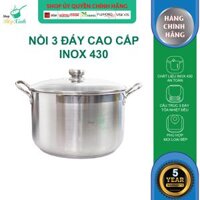 Nồi Inox 3 Đáy Nắp Kính Fivestar N28-3DG 28cm - Hàng Chính Hãng