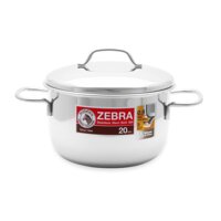 Nồi inox 3 đáy Zebra Extreme Infinity 20cm-3.5L-162287. Nhập khẩu Thái Lan inox 304 cao cấp siêu bền tuyệt đối an toàn cho sức khỏe