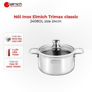 Nồi Inox 3 lớp đáy liền Elmich Trimax classic 2408OL size 24cm