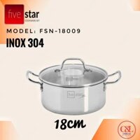 Nồi inox 3 lớp Five star 18cm fsn-18009