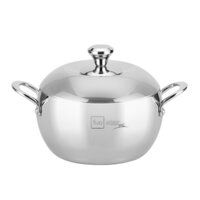 Nồi inox 304 Fivestar Plus 3 lớp liền khối hình quả táo size 16cm | 18cm | 20cm | 24cm , nồi hầm kho thịt kho cá