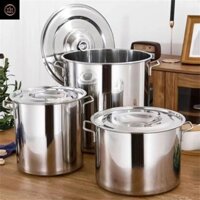 Nồi inox 304,nồi luộc gà, hầm xương, nấu canh 3 lớp siêu bền.dùng được cho bếp từ