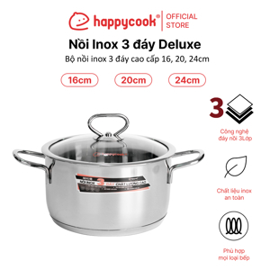 Nồi Inox 3D Happy Cook Delux N16-DLGP