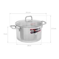 NỒI INOX 3đáy Happy cook(24cm)