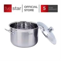 Nồi inox 430 3 đáy nắp inox Fivestar 36 cm