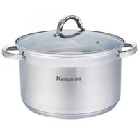 Nồi Inox 5 đáy nắp kính 28 cm Kangaroo KG121