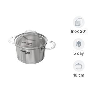 Nồi inox 5 đáy Sunhouse Mama SHG502-16