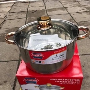 Nồi inox 5 đáy Sunhouse SHG24224 24 cm