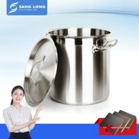 Nồi inox 50 lít bằng thép 304 không gỉ, nồi inox 50 lít 3 đáy cao cấp dùng được cho bếp từ