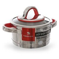 Nồi inox cao cấp 3 đáy nắp kiếng Happy Cook Aries 24 cm HC-24AR